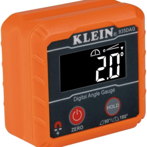 klein tools 935dag digital electronic level and angle gauge, measures 0 90 and 0 180 degree ranges, measures and sets angles